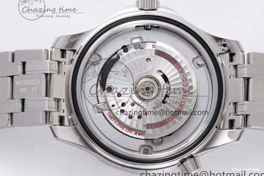 0310 Affordable Seamaster Diver 300M ZF 1:1 Best Edition Blue Ceramic Gray Dial on SS Bracelet A 7734